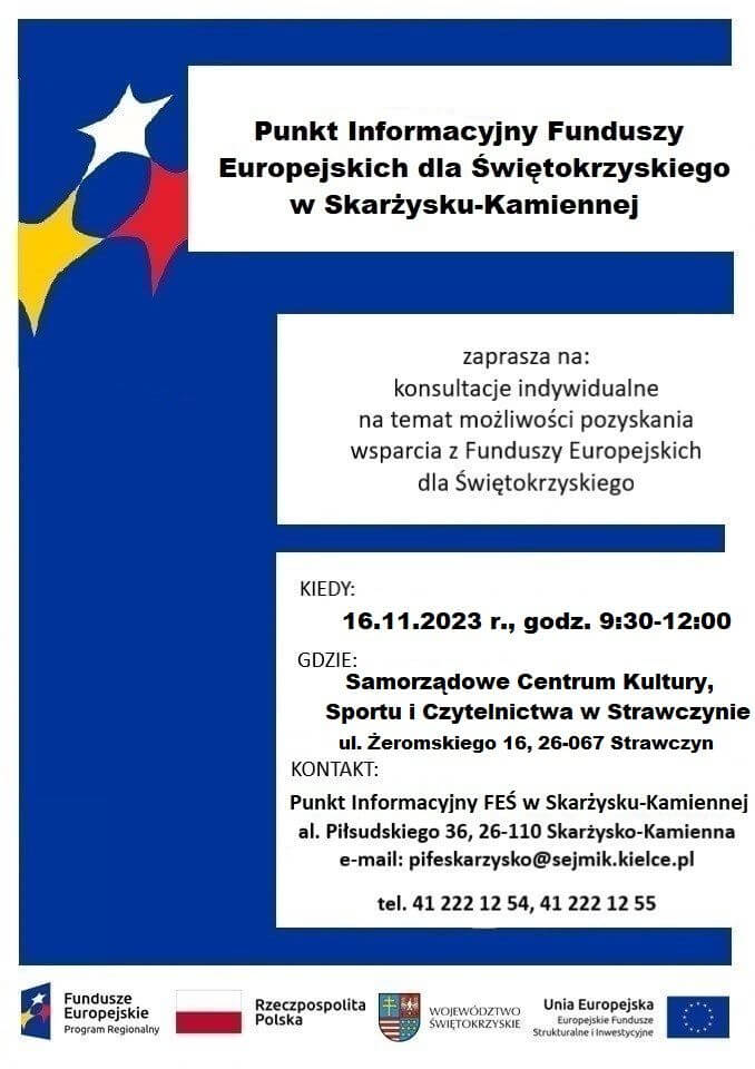 Plakat dotyczący konsultacji
