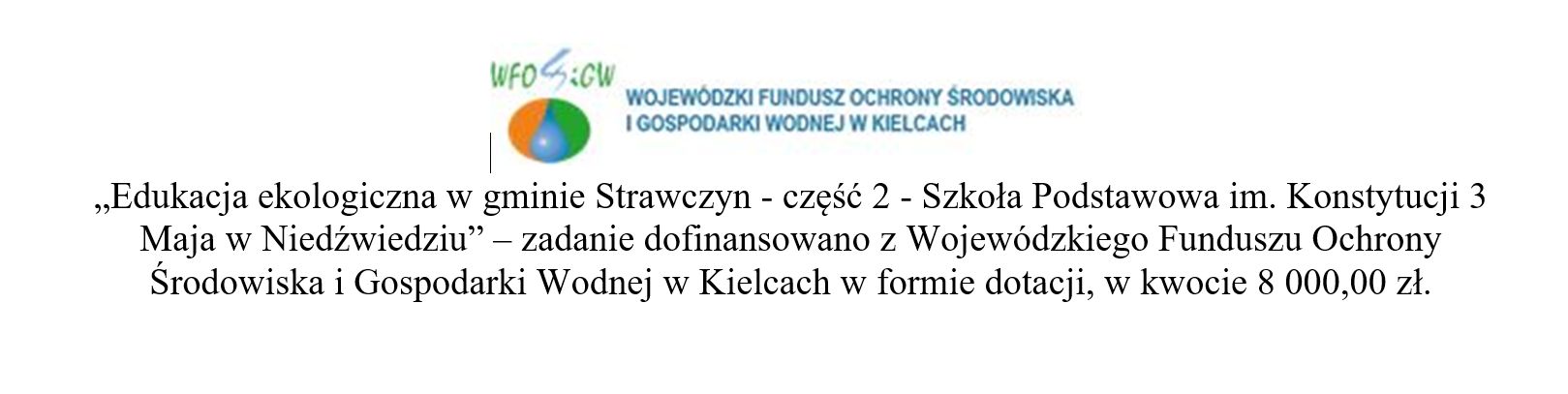 Informacja o&nbsp;dofinansowaniu Niedźwiedź