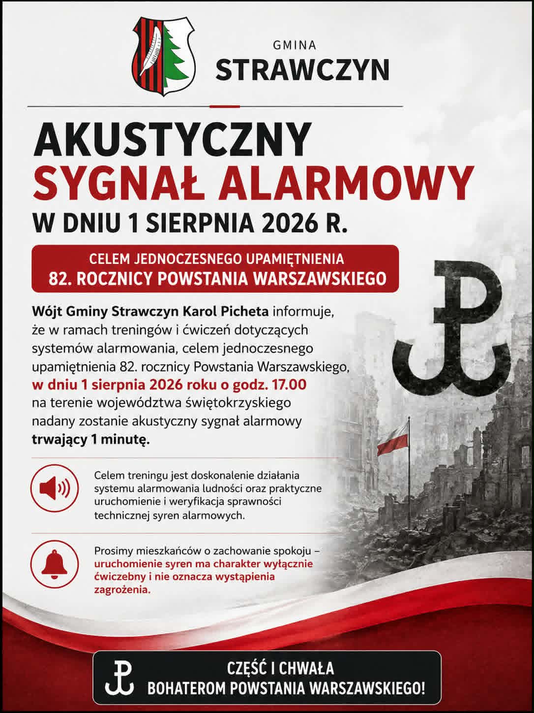 akustyczny sygnał alarmowy