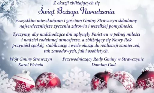Zdjęcie do Radosnych Świąt Bożego Narodzenia i Szczęśliwego Nowego Roku!