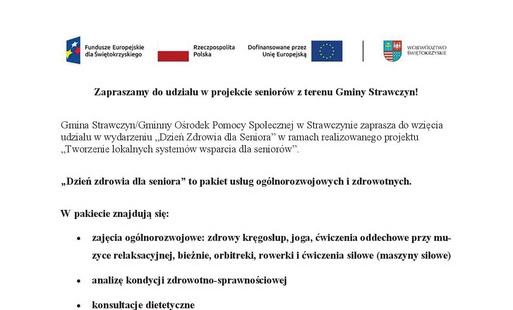 Dzień Zdrowia dla Seniora - plakat