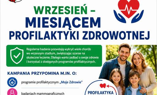 Wrzesień – Miesiącem Profilaktyki Zdrowotnej