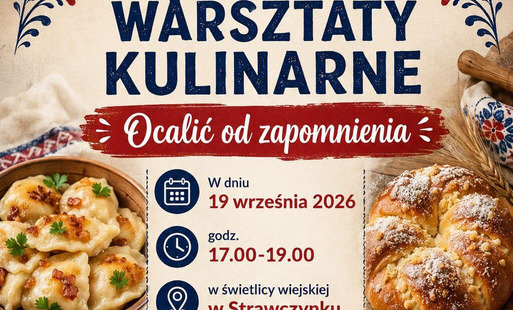 Plakat wydarzenia warsztaty kulinarne