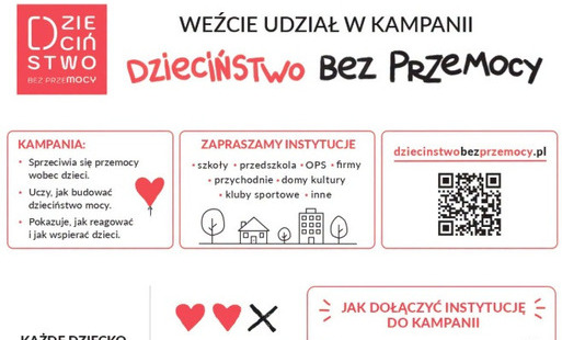 Plakat kampanii Dzieciństwo bez przemocy