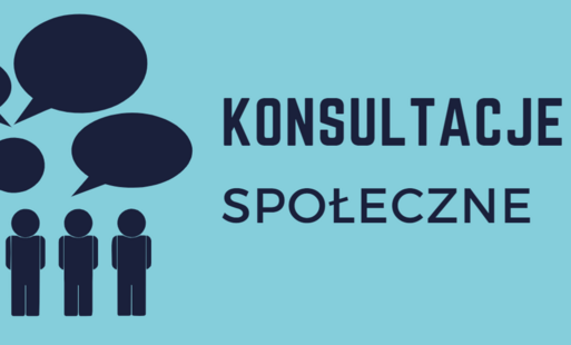 Napis Konsultacje Społeczne